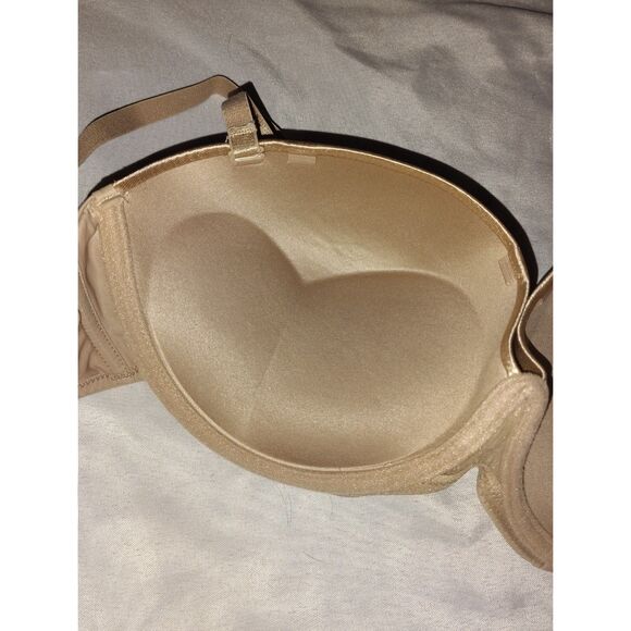 NWT SEA BBOT 36DD Push Up Bra Strapless Anti-Slip Tan Curvy Girl Plus Size - Picture 6 of 7